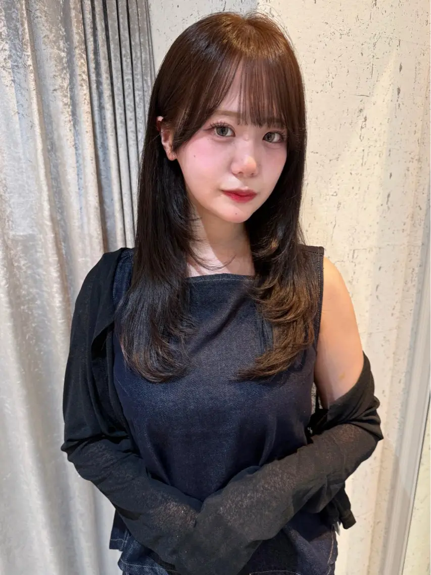 セミロング カラー 似合わせカット カット ヘアカラー トリートメント mai / linoah˚✧のヘアスタイル