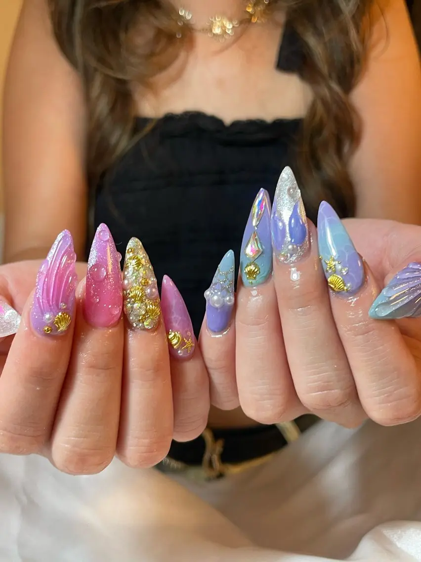 ネイル 夏ネイル ハンドネイル Nail salon 🎀Angeのネイルデザイン