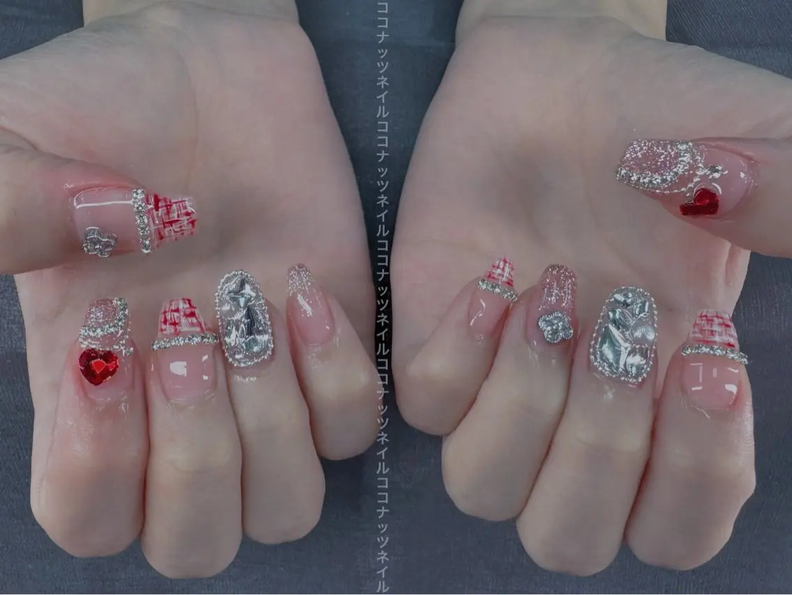 ネイル HOSHINO NAIL_長さだしのネイルデザイン