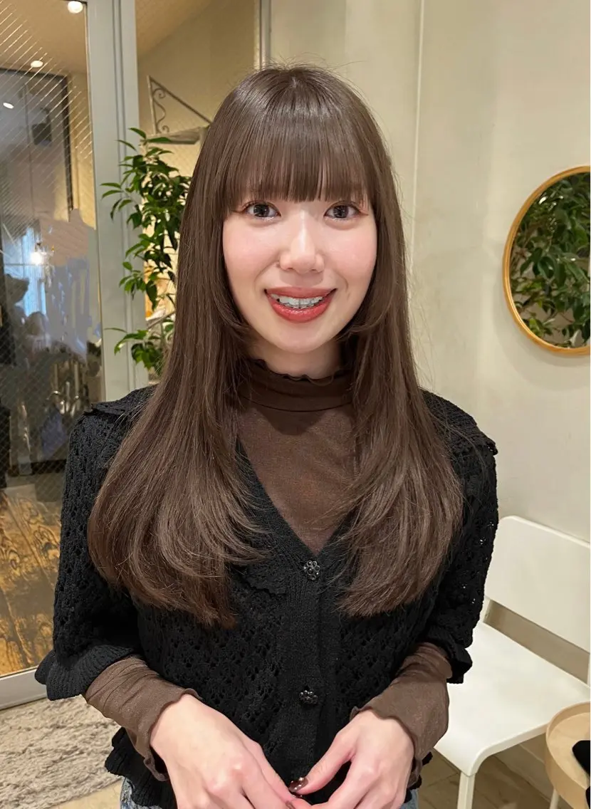 ロング カラー カット ヘアカラー トリートメント nakahara madokaのヘアスタイル