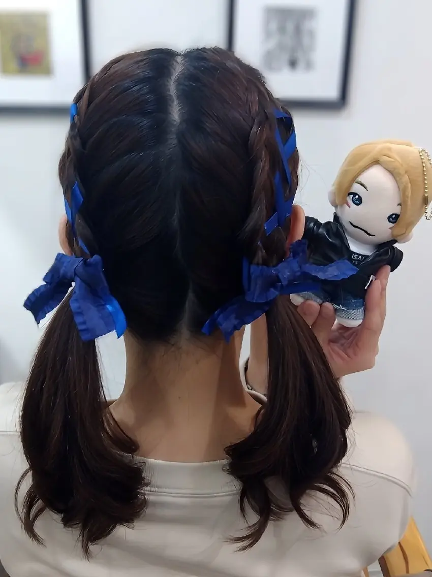 セミロング ツインテール ヘアセット❤️着付け Akaneのヘアスタイル