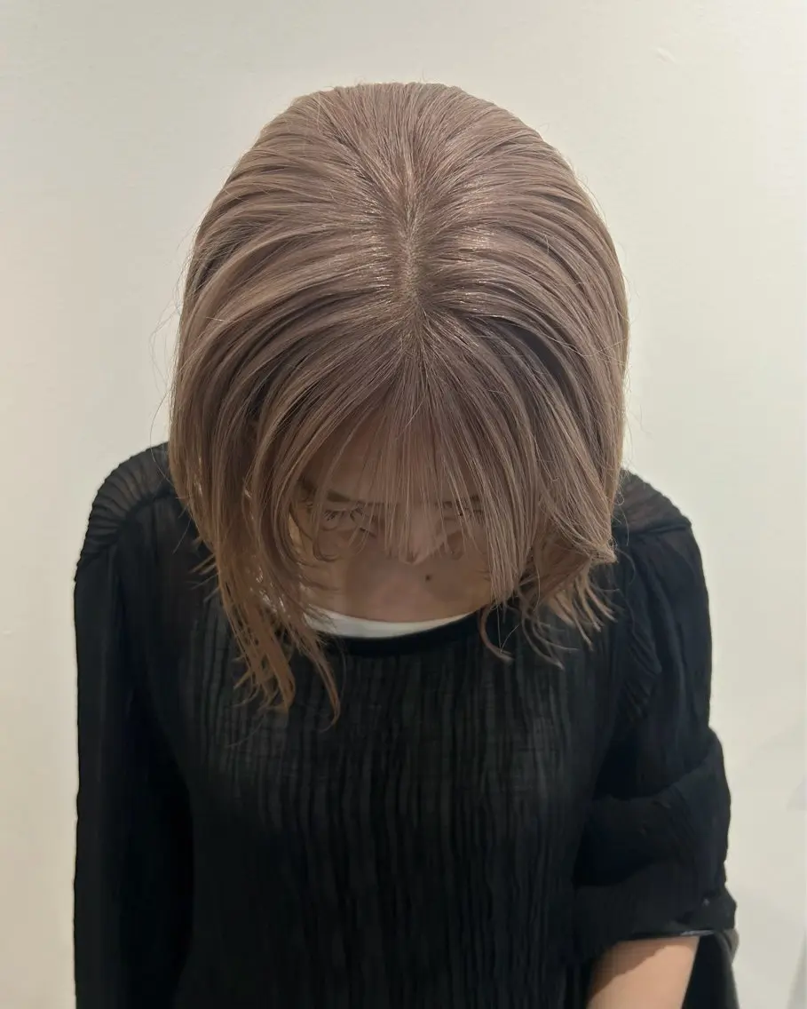 ミディアム カラー ヘアカラー 田中 遥陽のヘアスタイル