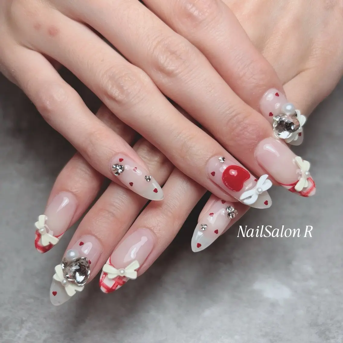 ネイル アートネイル チークネイル 長さ出し フットネイル ジェルネイル ハンドネイル NailSalonR 宮里のネイルデザイン