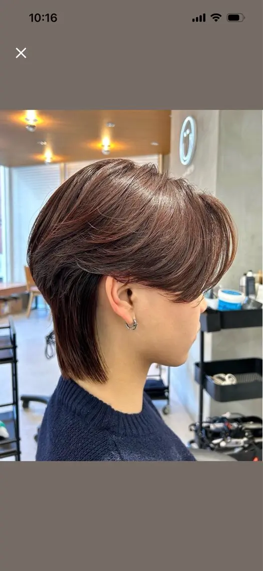 メンズ カット トリートメント ヘアセット 圧倒的 毛流れ センターパートのヘアスタイル