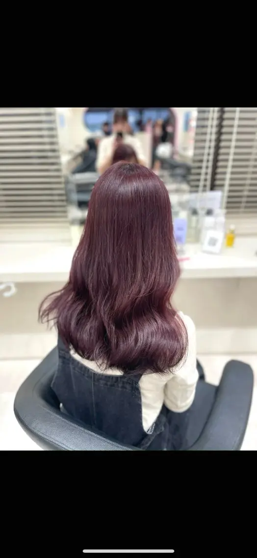 ロング ヘアカラー トリートメント ヘアセット 💗暖色カラー💗 ツヤ髪💗Mayaのヘアスタイル