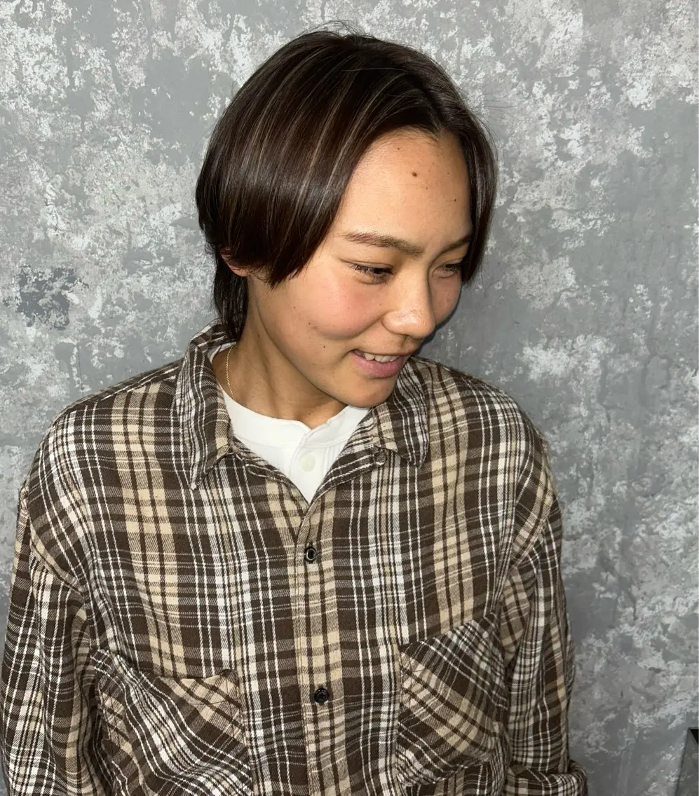 ショート ヘアカラー 🌈メンズパーマ🌈 メンズカットアリサのヘアスタイル