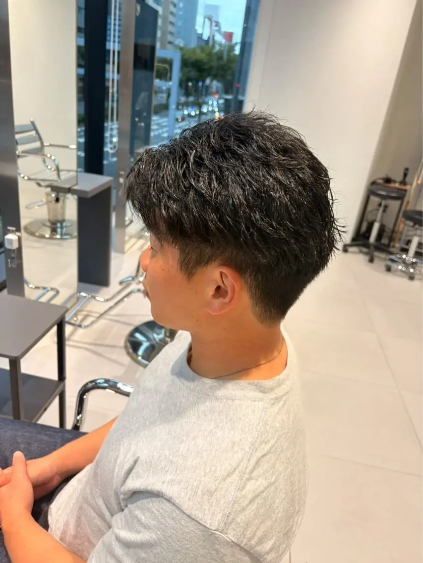 メンズ カット 盛れるレイヤー 🎀🇰🇷カナヤのヘアスタイル