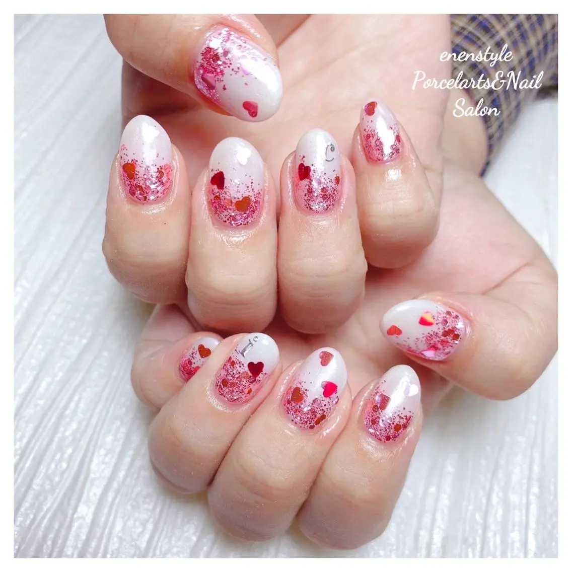ミディアム ネイル 🐾enen style 🐾のネイルデザイン