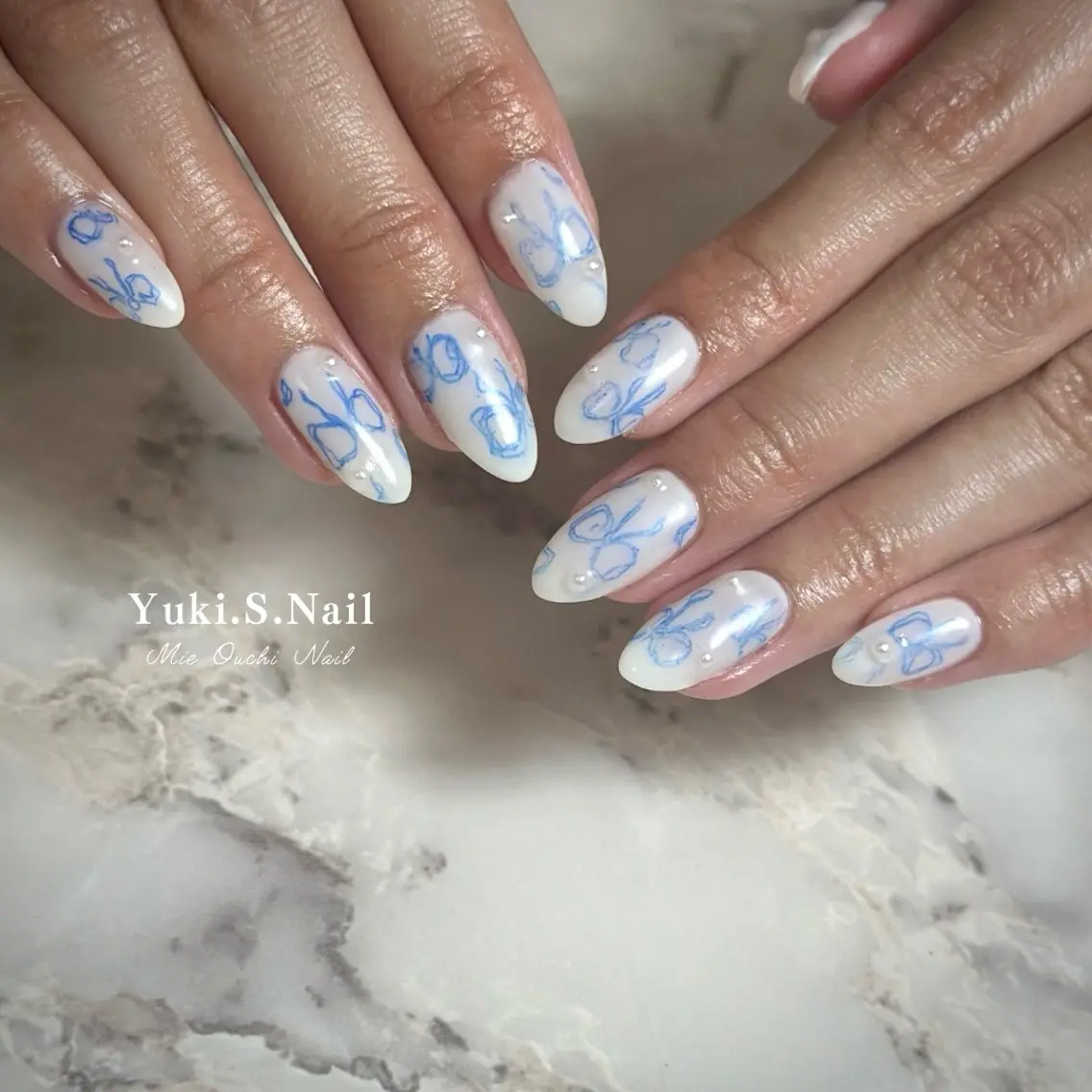ロング ハンドネイル Yuki S.Nailのネイルデザイン