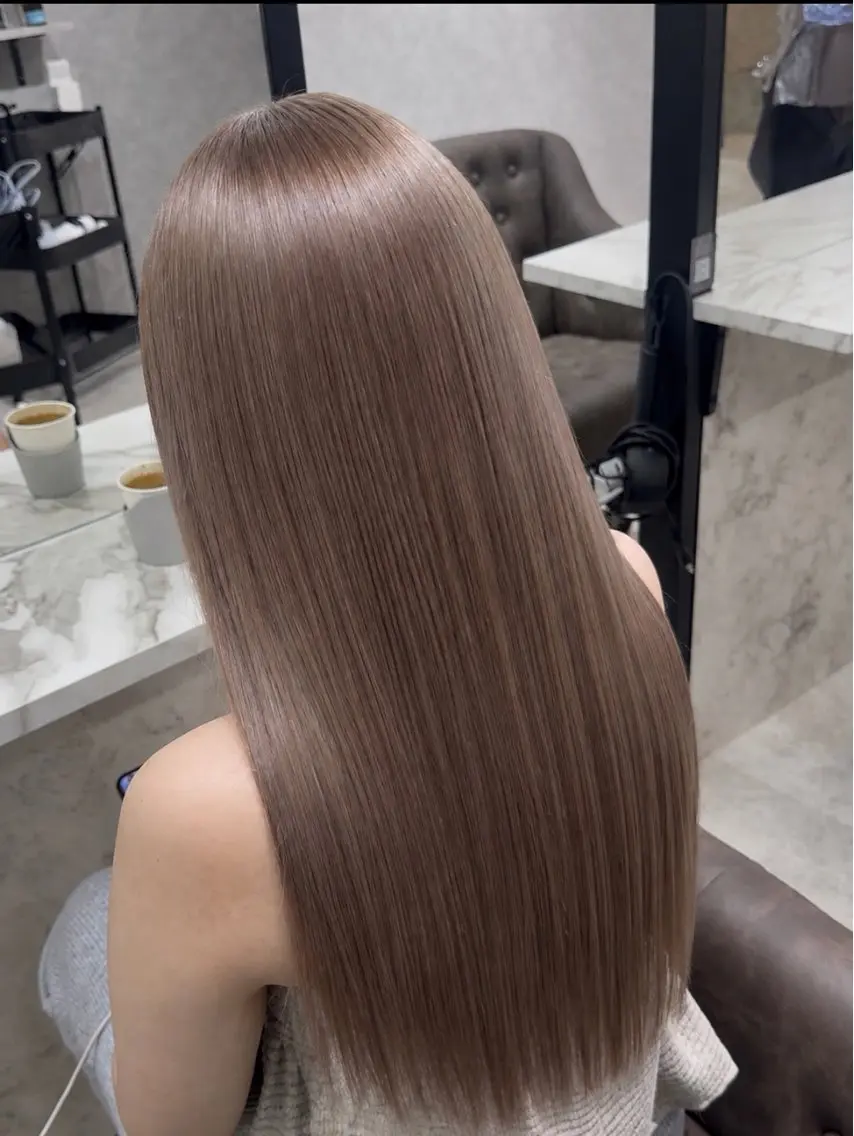 ロング カラー 色落ちまで盛れる 💟まなみのヘアスタイル