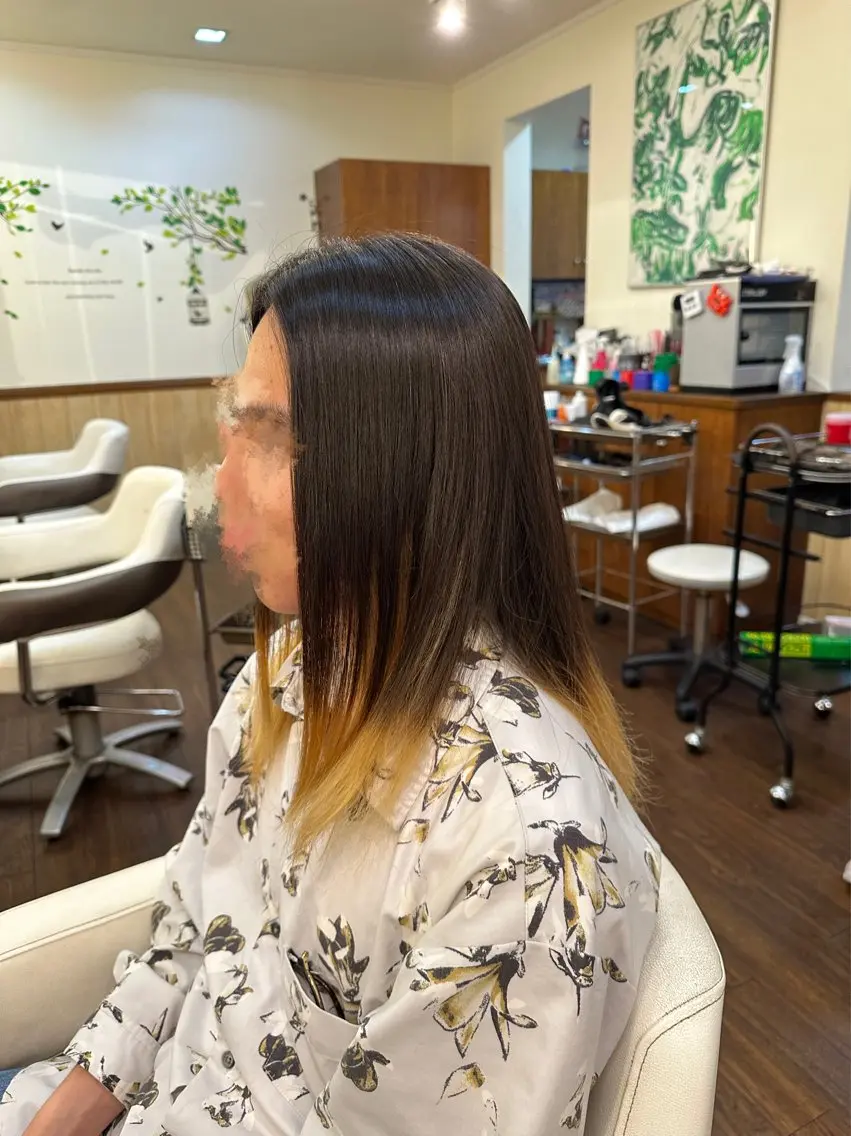 ロング メンズ メンズブリーチ ロング 濱野 黎士のヘアスタイル