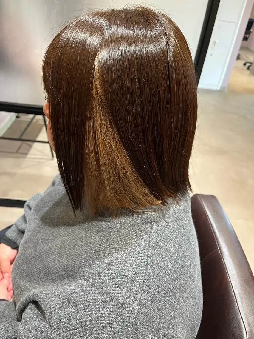 ブリーチ込みインナーカラー💛の写真