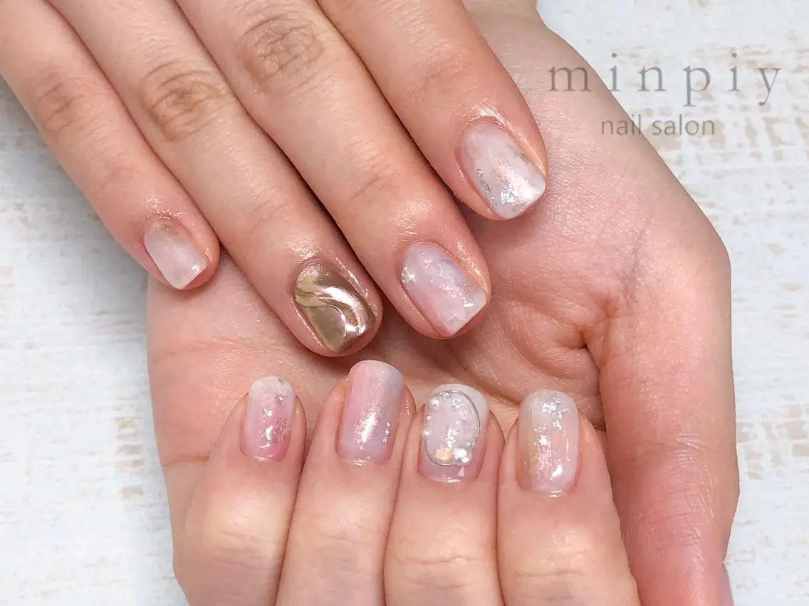 ネイル 𖡼 yumenoのネイルデザイン