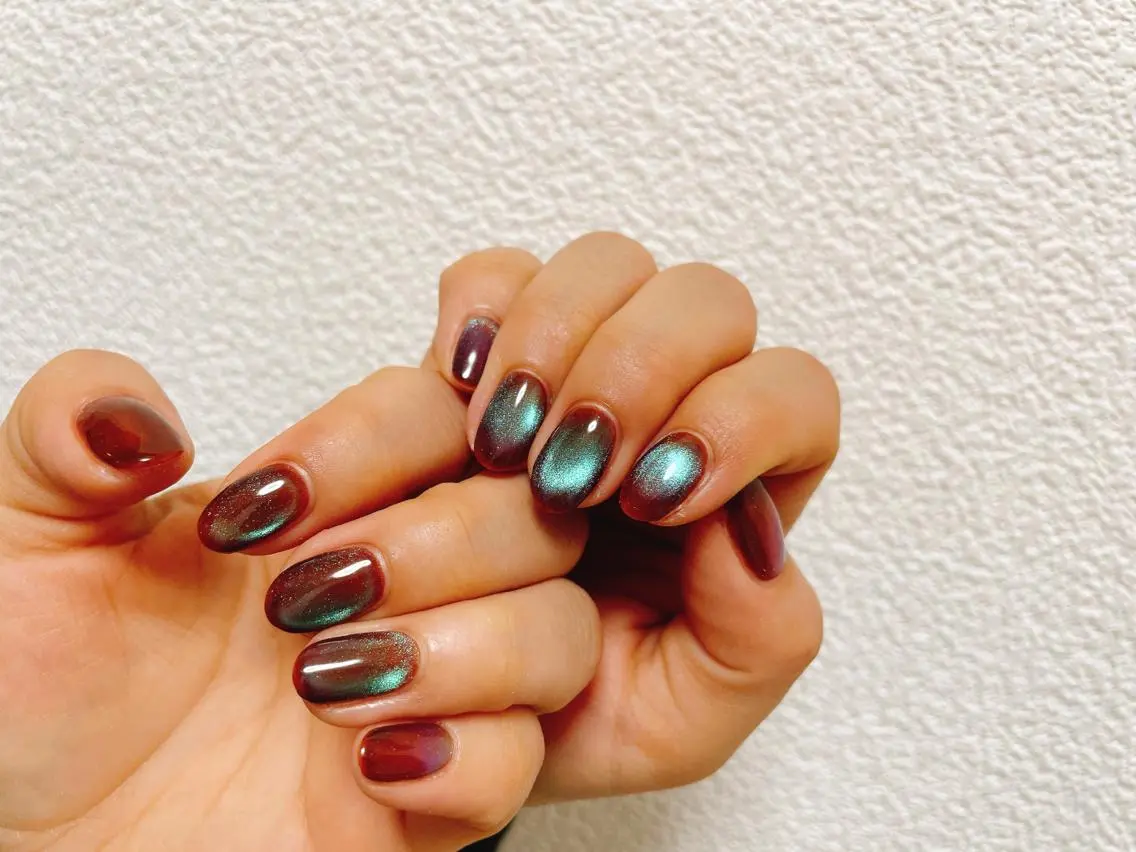 ネイル オーロラネイル フラワーネイル フットネイル フレンチネイル ジェルネイル ハンドネイル mogunail &blowのネイルデザイン