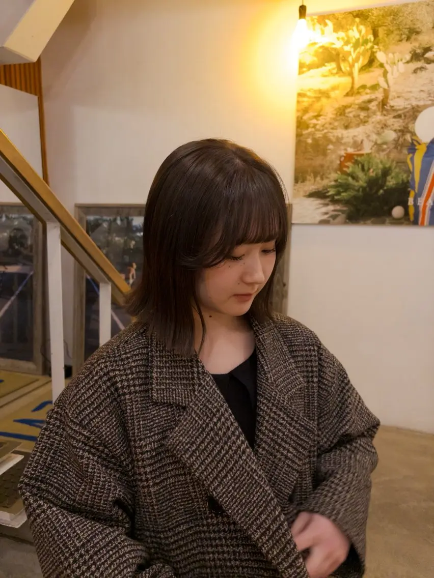 ミディアム アオキ サキ💫のヘアスタイル