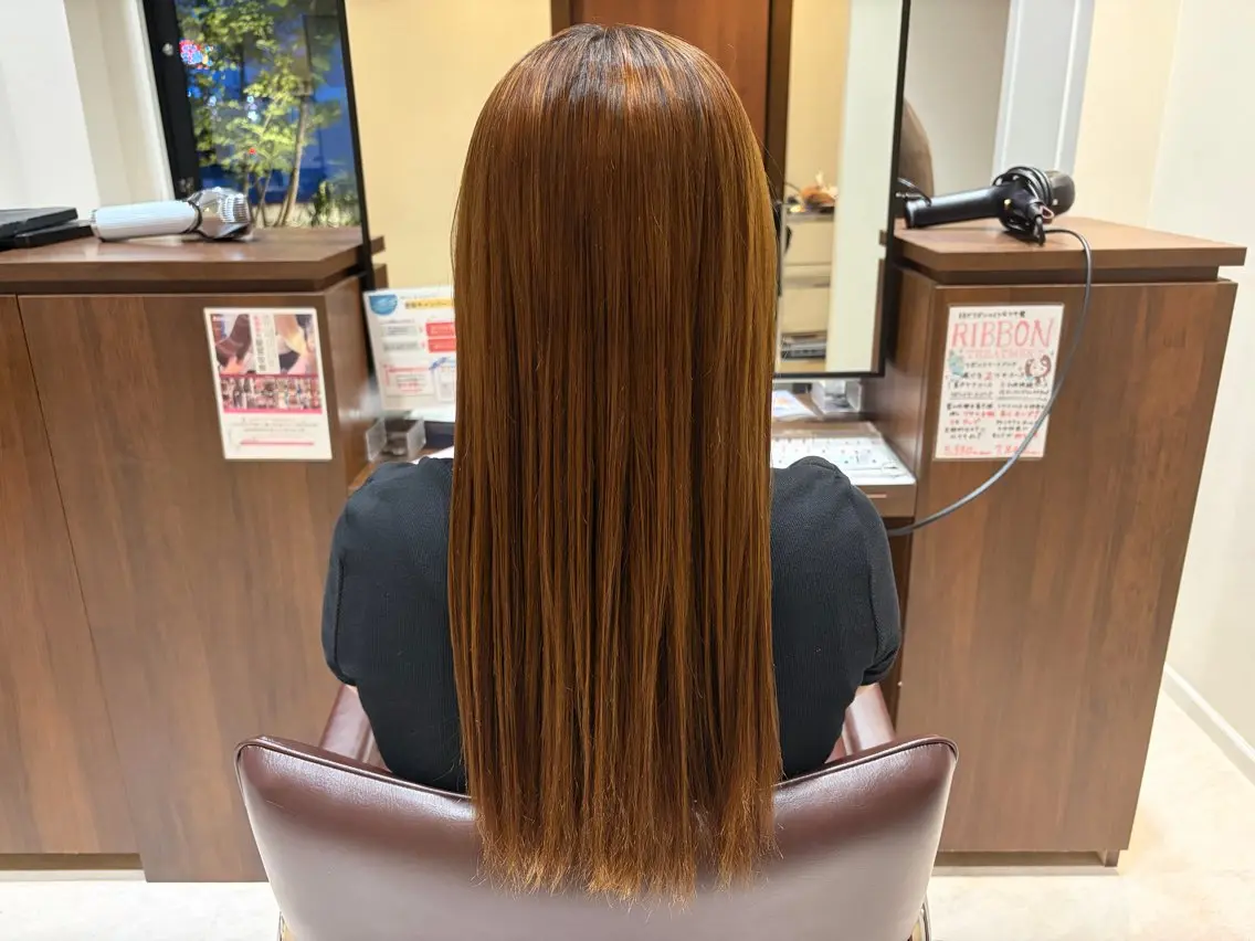 ロング 縮毛矯正 🫧ナチュラル矯正 /カラー🫧あやりのヘアスタイル