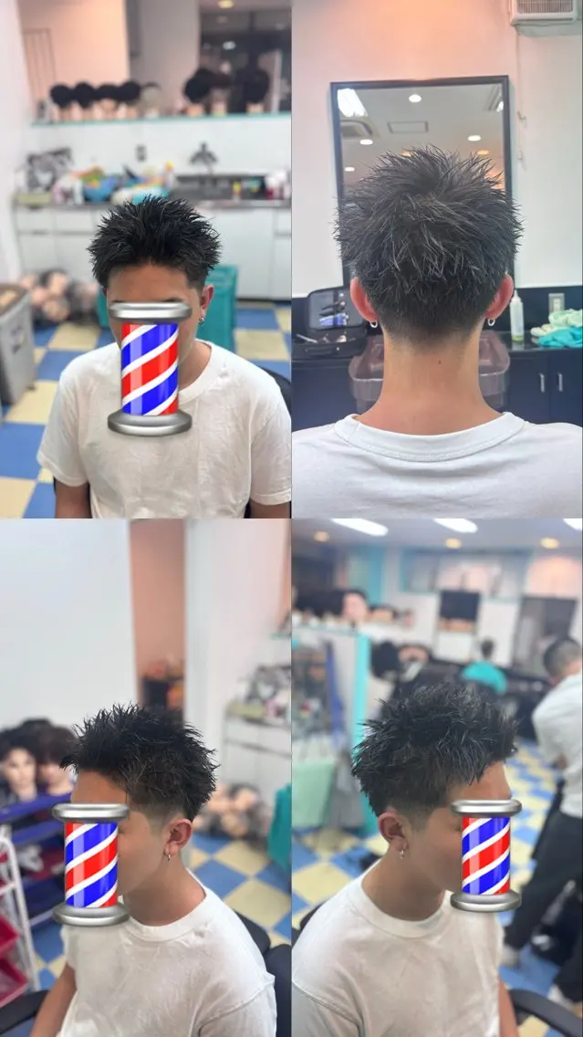 スパイキーショートの写真