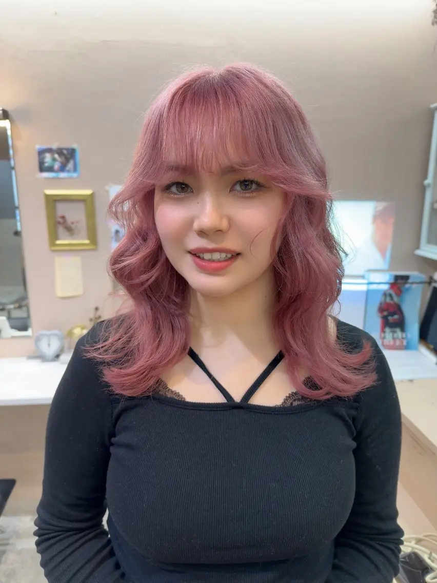 ミディアム カラー ヘアカラー MIES amane(アマネ)のヘアスタイル