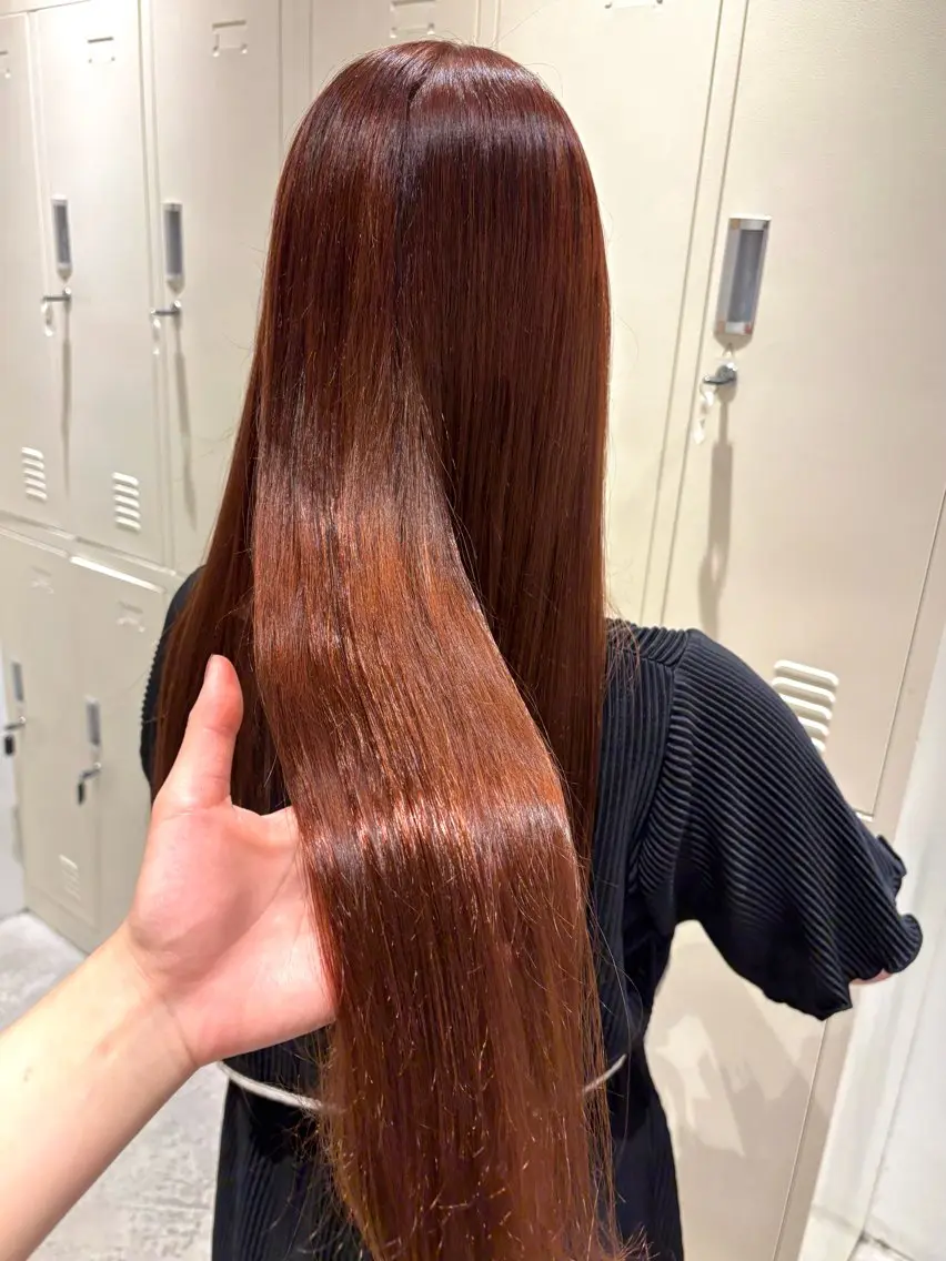 ❤️1番人気❤️カット+艶カラー+3stepトリートメントの写真