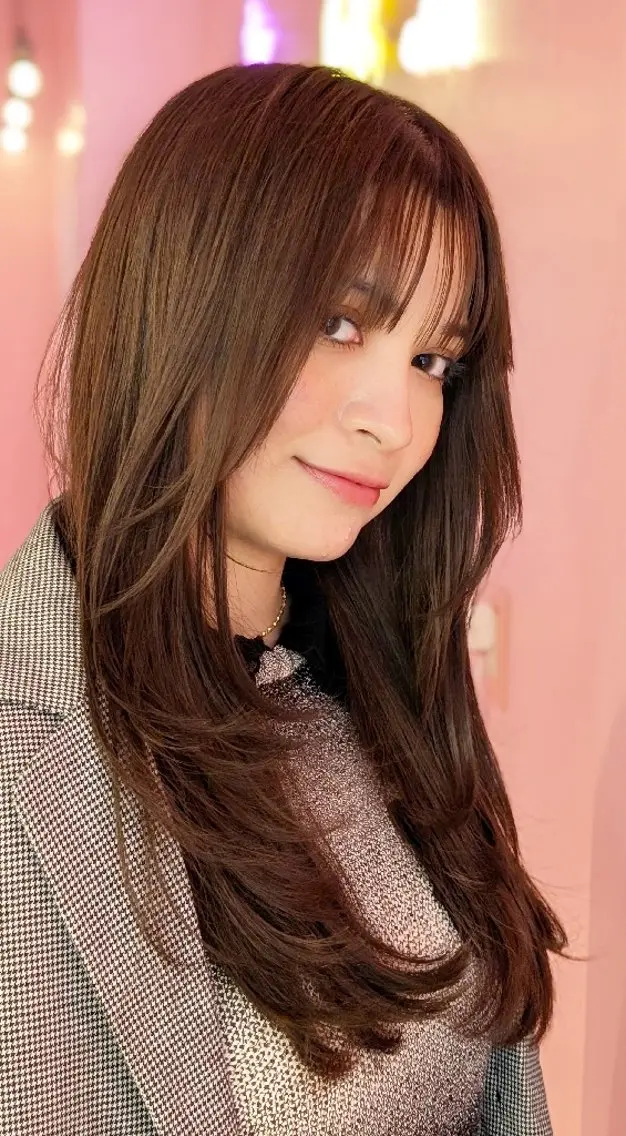 ロング ロングレイヤー レイヤーカット ロング トリートメント 中区/legare 🌈山村/髪質改善のヘアスタイル