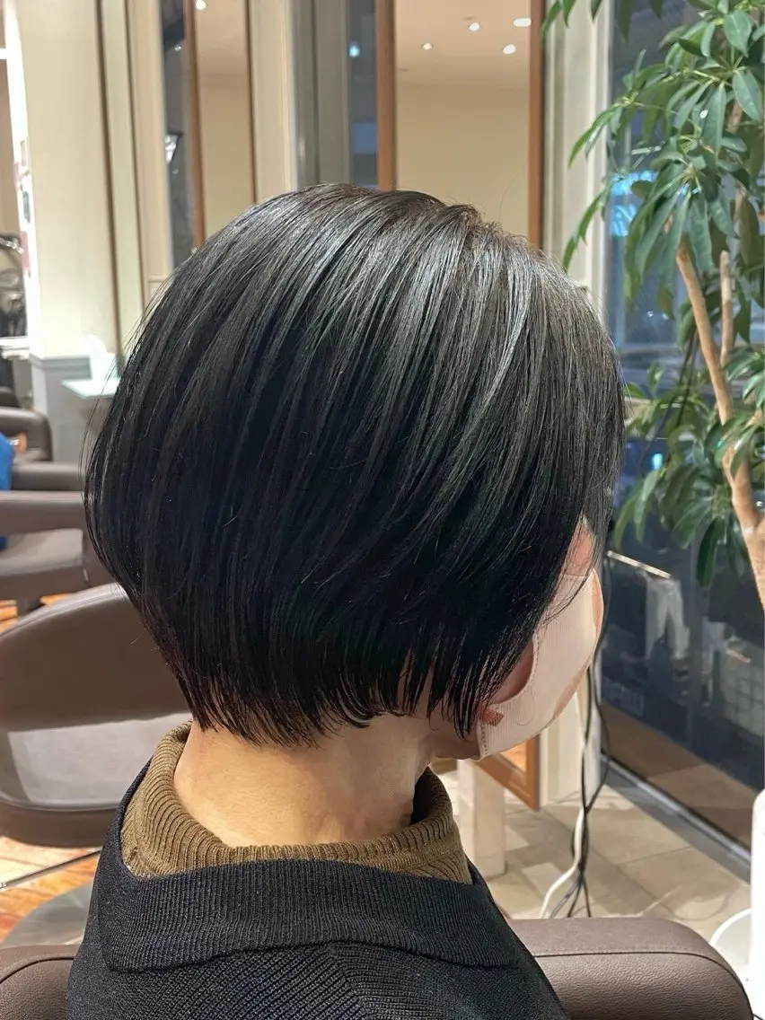 ショート ショートヘア 大阪梅田/ショート ボブ/イナバリヤトのヘアスタイル