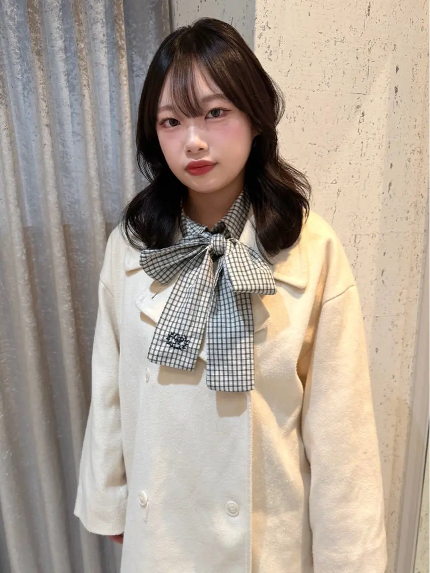 ミディアム カラー カット ヘアカラー トリートメント mai / linoah˚✧のヘアスタイル