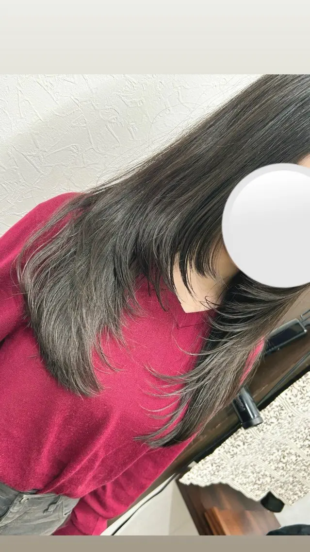 セミロング カット トリートメント 出河 拓のヘアスタイル