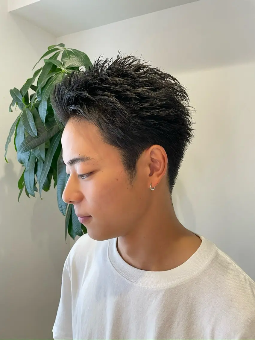 ショート メンズ スパイキーショート ショートヘア CHIRU hair salonのヘアスタイル