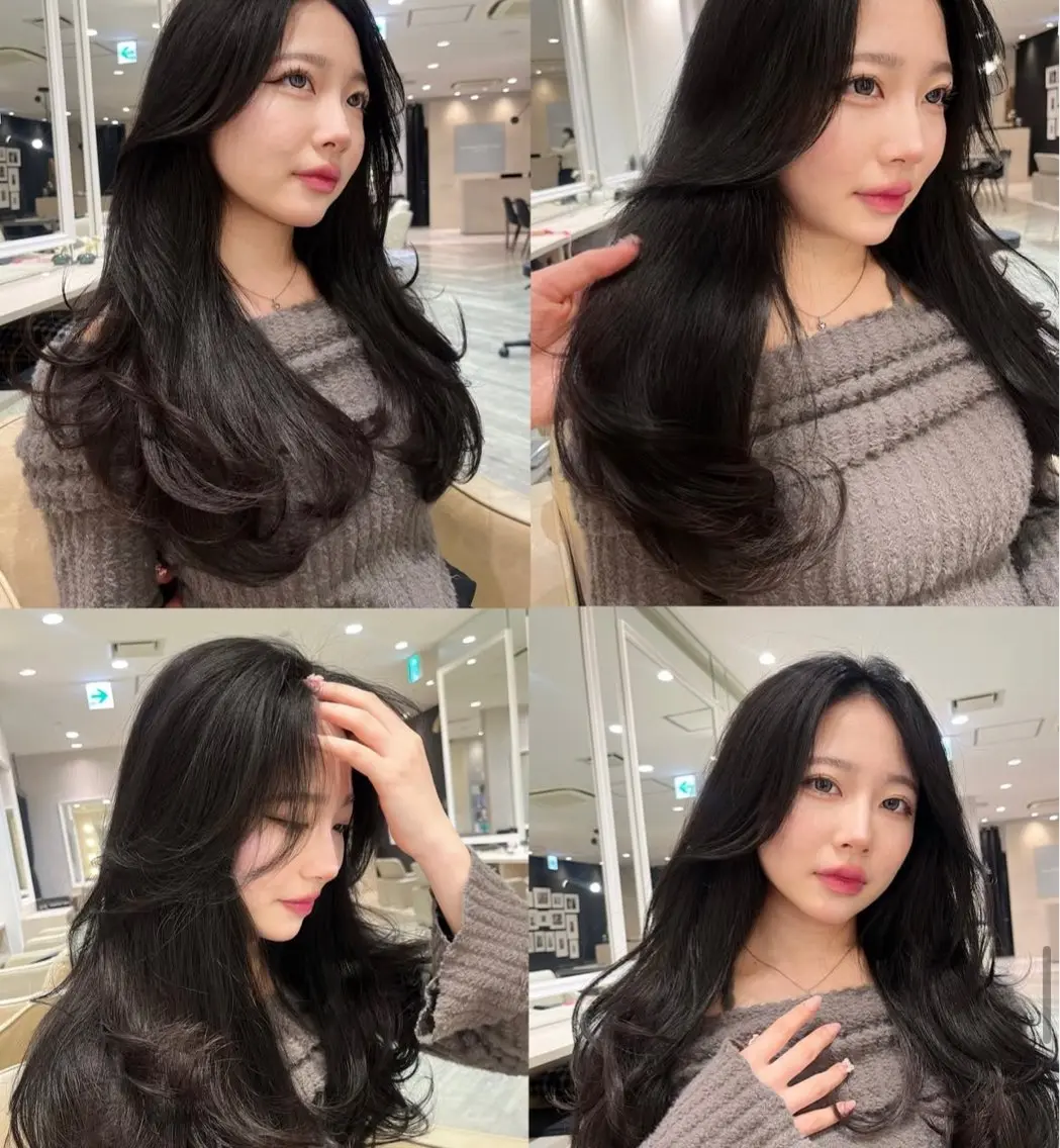 ロング カラー 透明感カラー トリートメント カット ヘアカラー 縮毛矯正 トリートメント SANA. 💋のヘアスタイル