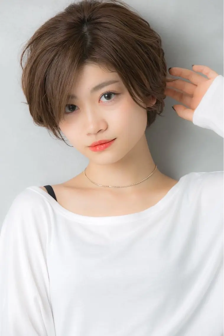 ショート カラー ハンサムショート ベージュカラー ショートヘア 小顔カット 平日オススメ✨ コスパ&タイパ✨山下のヘアスタイル