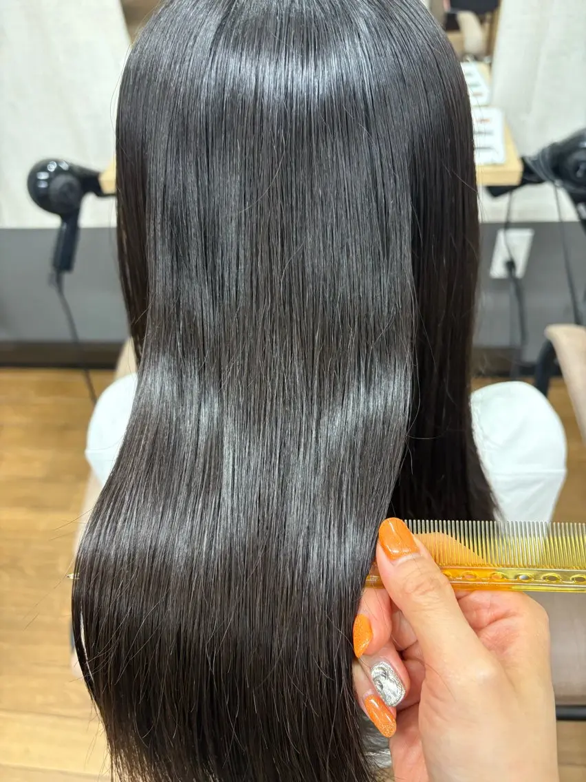 ロング パーマ 髪質改善 縮毛矯正 TELA HAIR 幕張本郷店　千尋のヘアスタイル