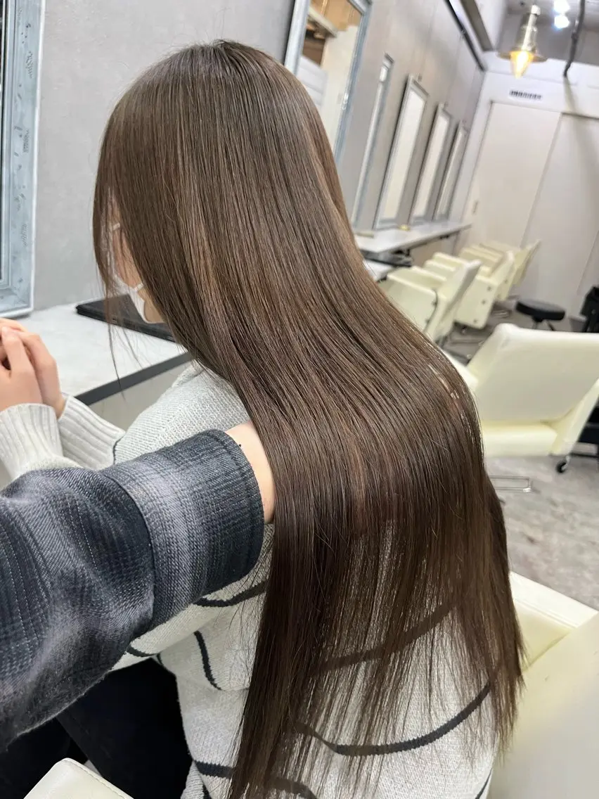 ミディアム カラー ヘアカラー トリートメント ブリーチ有無Wカラー メンズパーマ大成のヘアスタイル