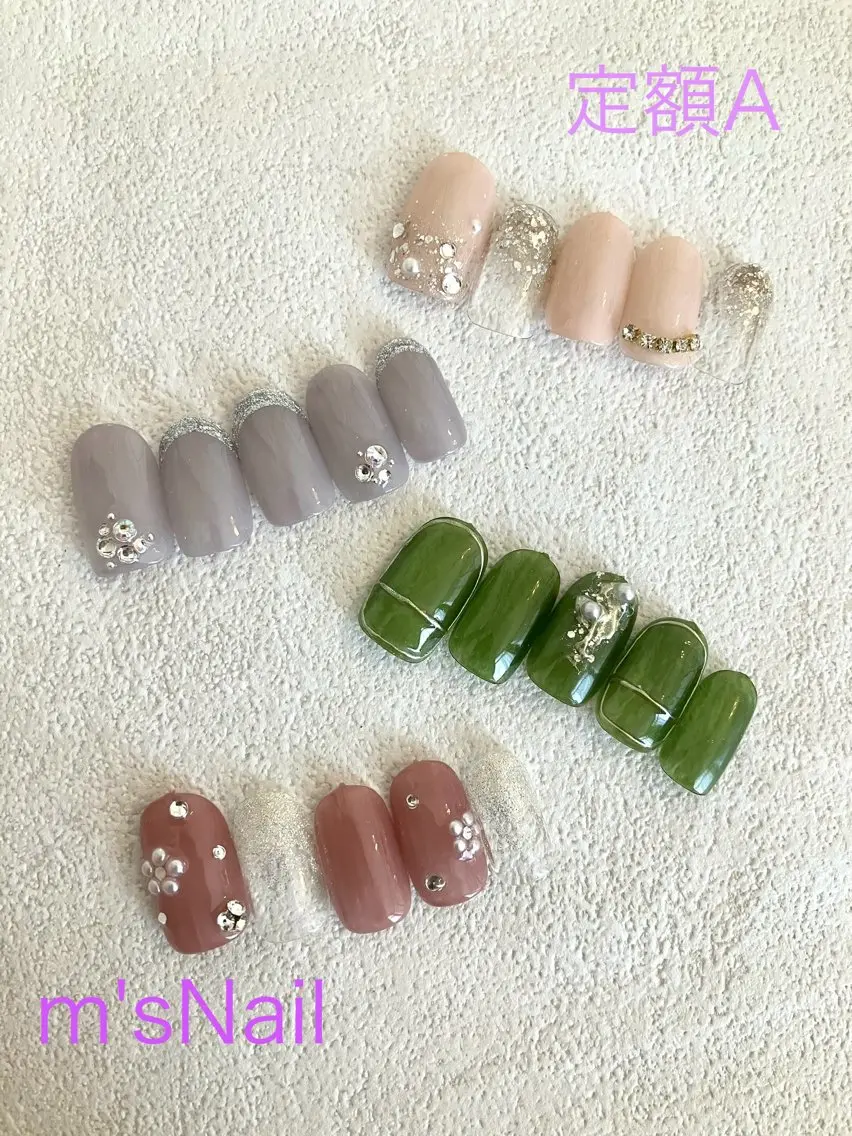 ネイル ジェルネイル パラジェル ハンドネイル m'sNail 福岡西区 ネイルのネイルデザイン