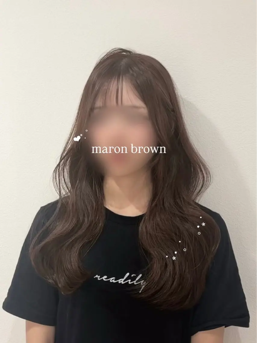 ロング カラー ブラウンカラー 透明感カラー ヘーゼル ヘアカラー ヘアセット Sky Momoのヘアスタイル