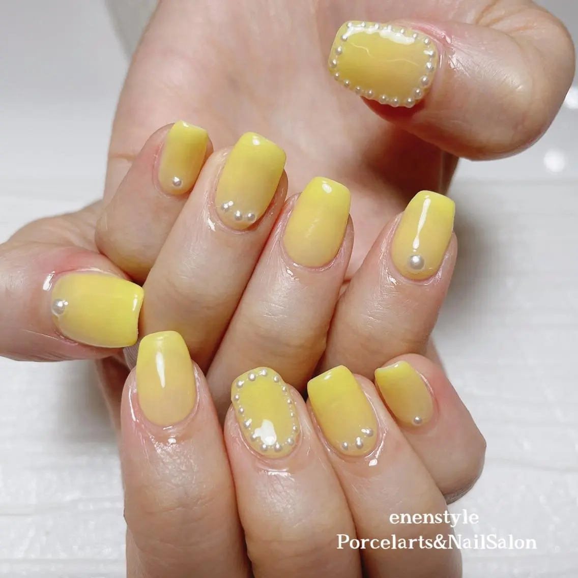 ミディアム ネイル 🐾enen style 🐾のネイルデザイン