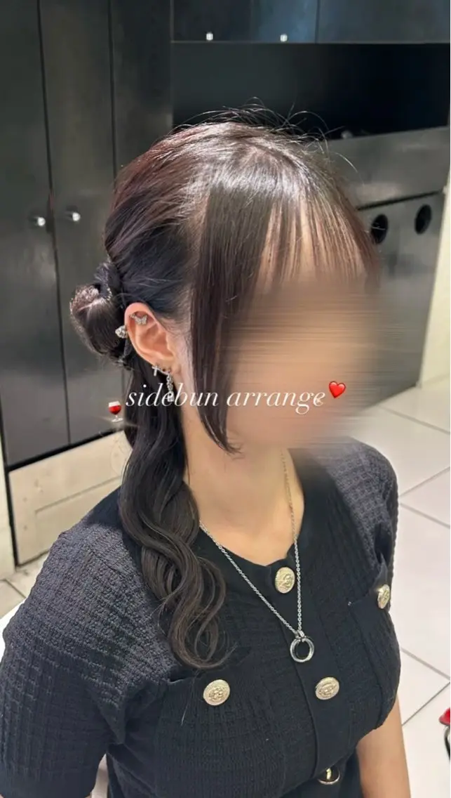 ヘアアレンジ お団子ヘア 小野寺 日葵のヘアスタイル