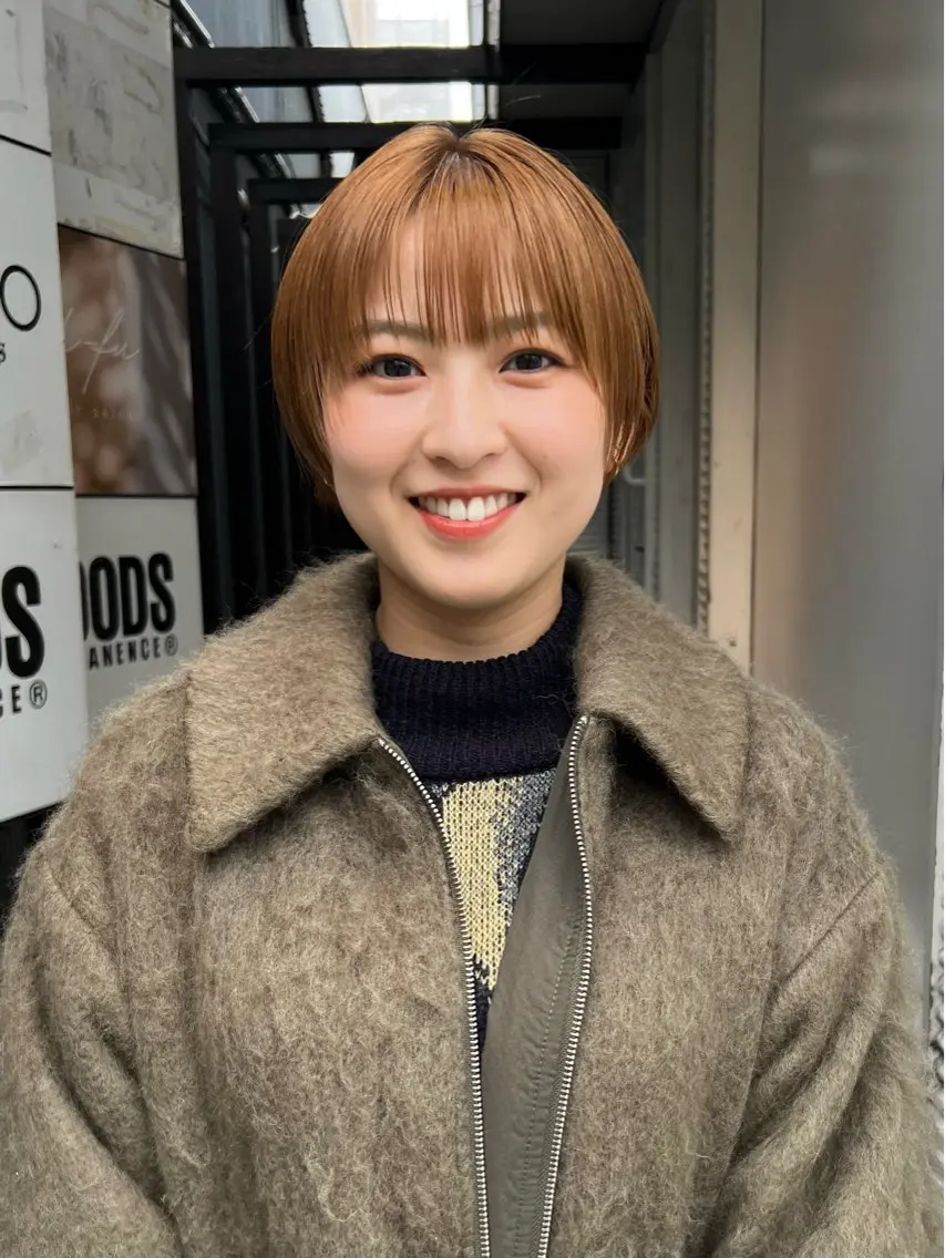 カット+透明感カラー+3stepトリートメントの写真