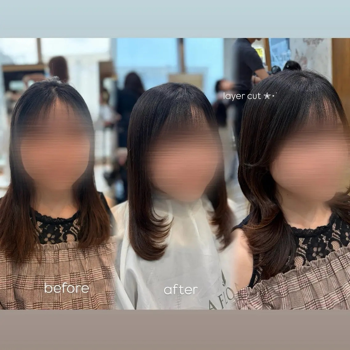 カットモデル(オリジナルトリートメント、スタイリング付き⭐️)ミディアムの方限定💟の写真