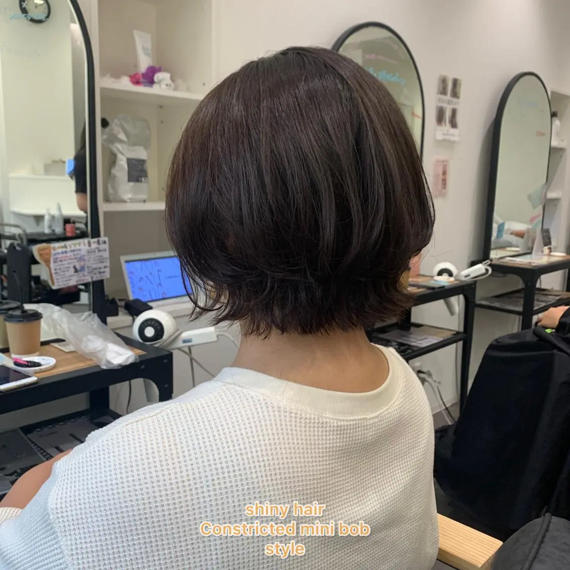 ミディアム カラー ボブレイヤー ボブ レイヤーカット 艶髪レイヤー上田 紗也🇰🇷💗のヘアスタイル