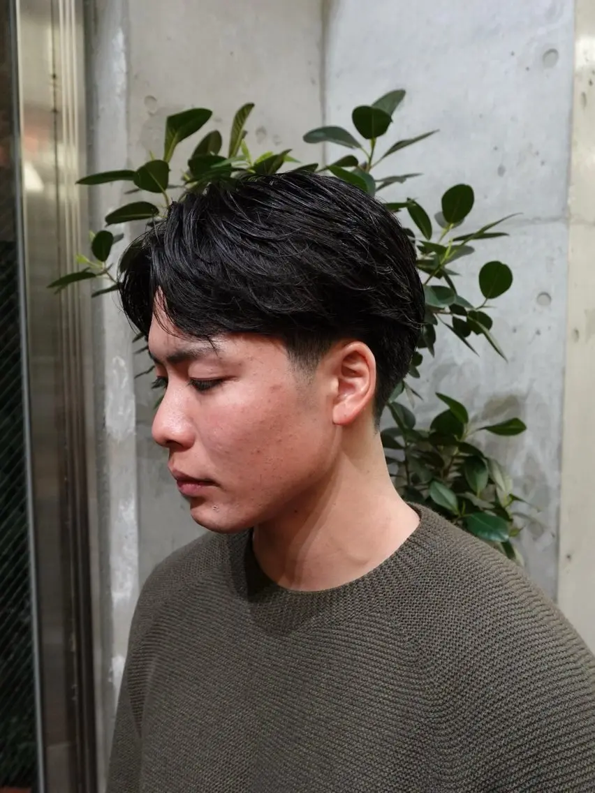 ショート パーマ メンズ メンズパーマ カット パーマ メンズ特化美容師 /たけしのヘアスタイル