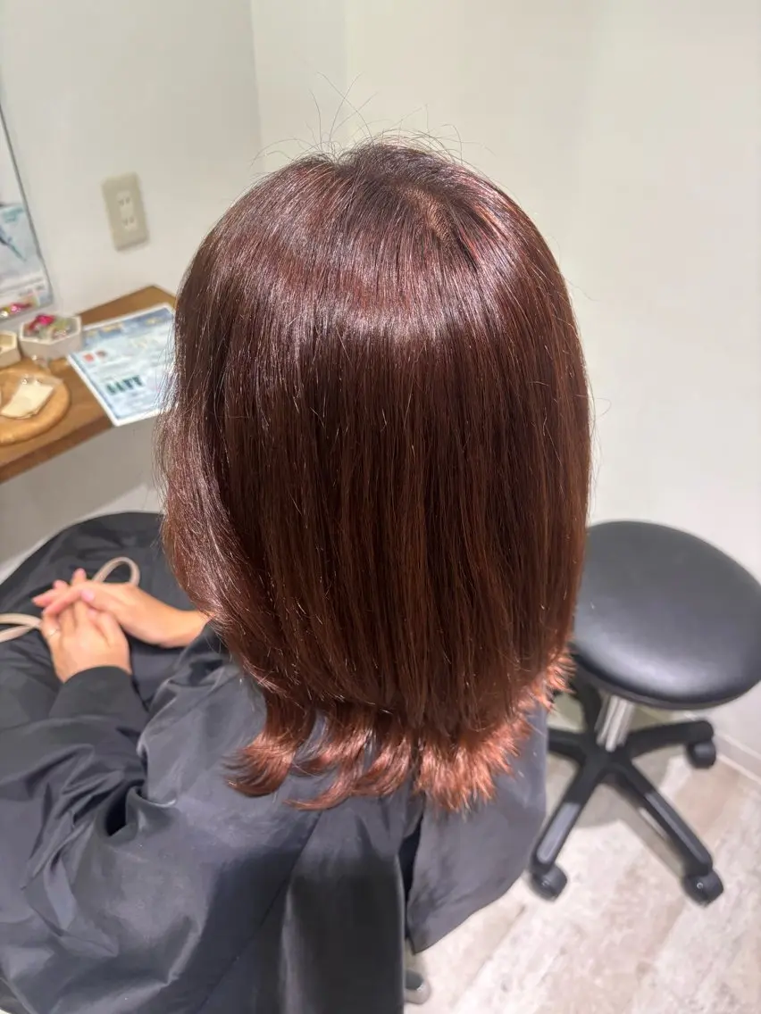 ミディアム カラー ゆめか 🎀のヘアスタイル