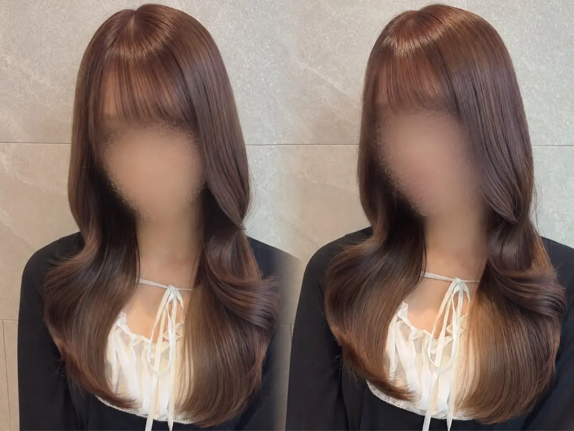 ロング カラー ヘアカラー トリートメント 🎀asumi 🍓艶カラー特化🎀のヘアスタイル