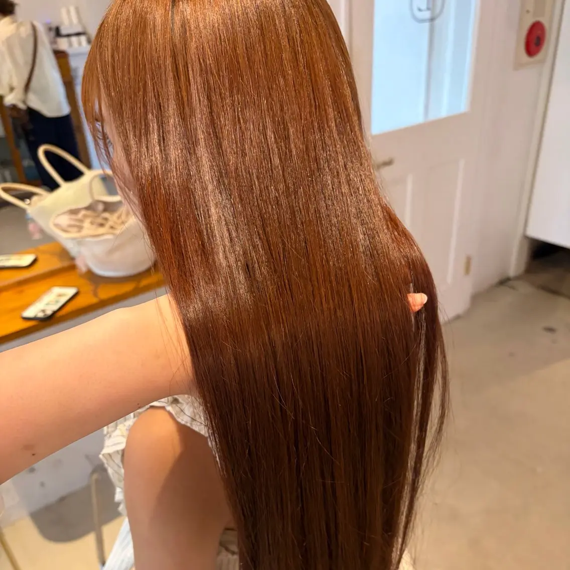ロング カラー 縮毛矯正 ヘアカラー 縮毛矯正 増山美咲 /LINE/横浜のヘアスタイル