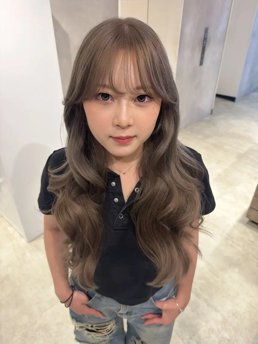 カラー カット ヘアカラー トリートメント 透明感カラー✨艶髪 制作🌱山根あゆみのヘアスタイル