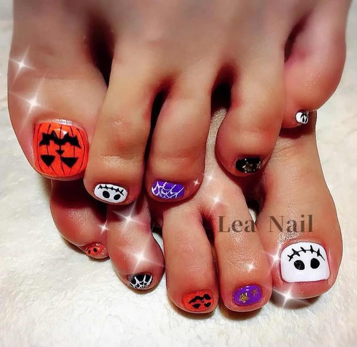 ネイル フットネイル ハロウィン Lea Nailのネイルデザイン