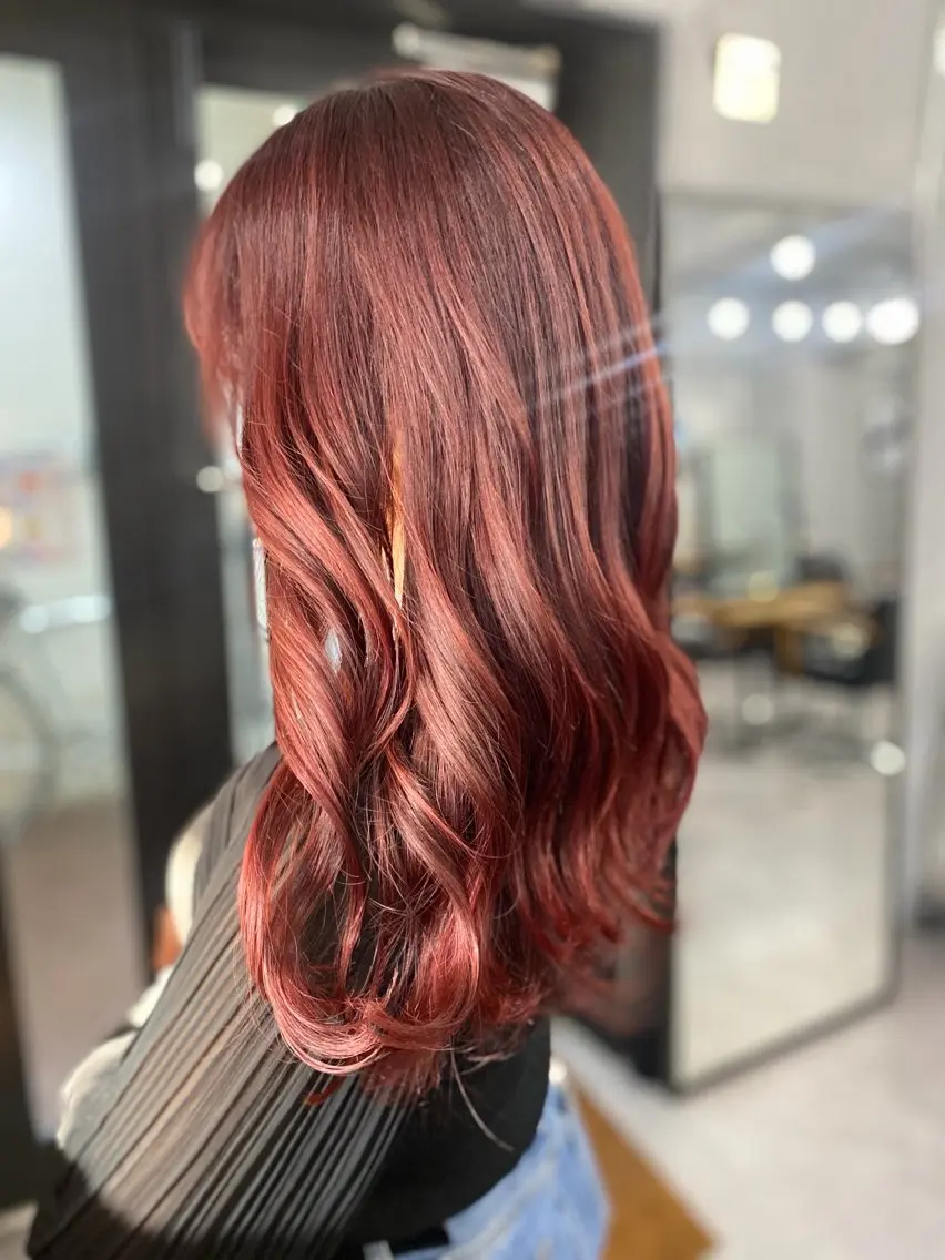 ロング カラー ヘアカラー トリートメント せ なのヘアスタイル