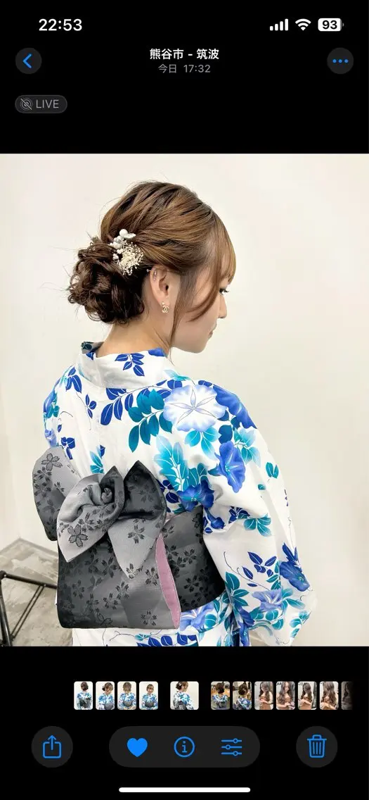 セミロング ヘアアレンジ 浴衣 ヘアセット ナカジマ ナナのヘアスタイル