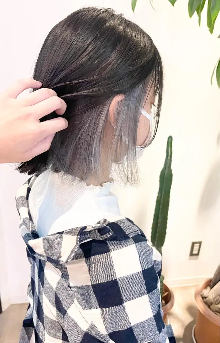 💜カット+グラデーションorインナーカラー(ケア剤付き)+クイックトリートメント💜の写真