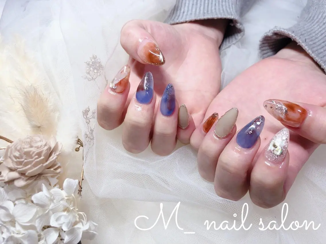 ネイル スカルプネイル M_ nail salonのネイルデザイン