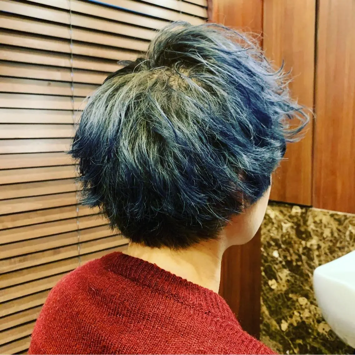 ミディアム カラー メンズ ひらお あおとのヘアスタイル